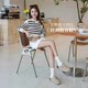 ເກີບຜູ້ຍິງ Camel 2025 Spring Casual Retro Baotou Birkenstock Shoes Women's Retro Shoes Flat Round Toe Shoes