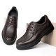 Men's genuine leather lace up camel commuting shoes