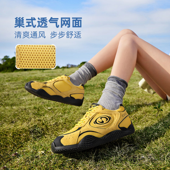 Camel women's shoes versatile casual sneakers retro moral training shoes