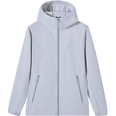 骆驼晴雨软壳衣情侣款外套男士2026春秋款户外防泼水运动外衣男