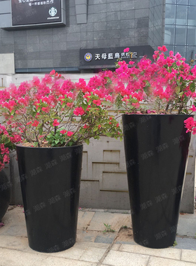 豪宅花盆东莞湖森玻璃钢简约现代