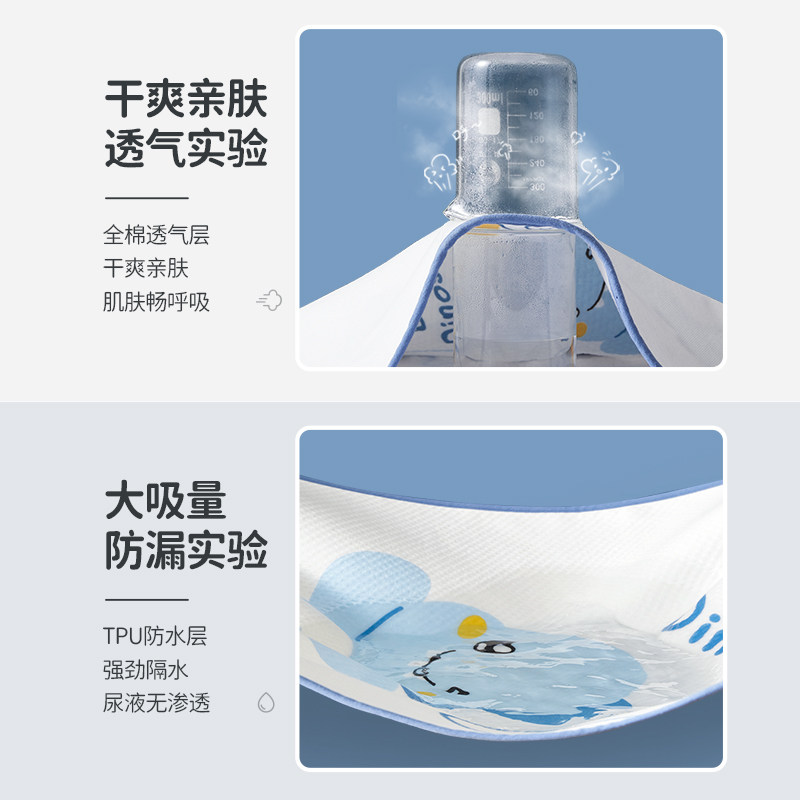 婴儿童防水可洗透气隔尿垫 丸丫隔尿床垫