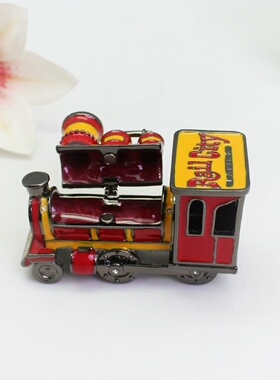 珐琅彩金属工艺火车轻奢礼物收藏