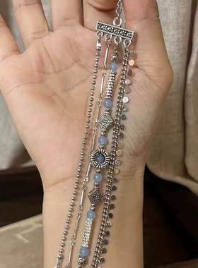 巫洛 异域复古风小众神秘感多层串珠手链2024夏季时尚轻奢手饰品