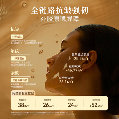 阿芙11籽精华面霜紧致抗皱补水滋润精油春夏礼物礼盒护肤品正品女 - 图0