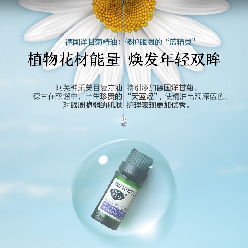 阿芙官方旗舰店阿芙神采美目复方油 眼部精华按摩精油提拉紧致黑眼圈眼皮松弛去2