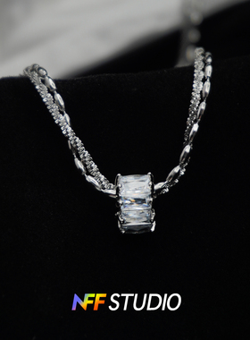 NFF锆石转运珠细链条锁骨链