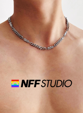 NFF钛钢古巴高级感嘻哈潮项链