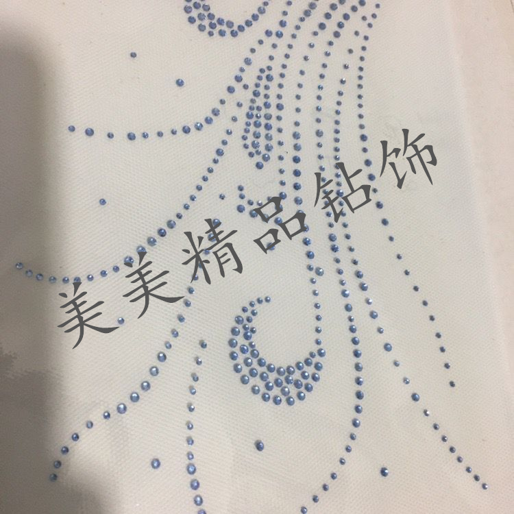 新品烫钻图水草流苏钻贴中东钻水钻烫画纺织服装辅料饰品DIY-图0