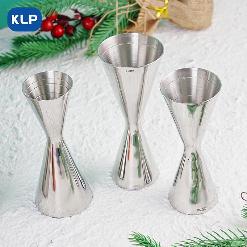 KLP日式一体细腰量杯不锈钢盎司器内壁清晰刻度和标注 - 图3