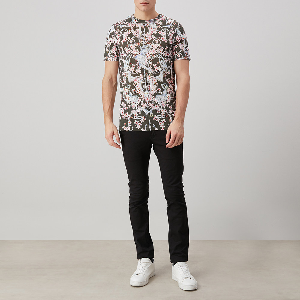dior homme迪奥花色桑蚕丝混棉t恤 天猫奢品直营T恤