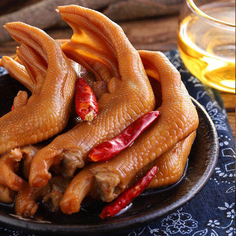 龙岩泡鸭爪香辣鸭掌卤味熟食下酒菜福建特产网红零食小吃休闲食品,淘宝优惠券,粉丝福利购,淘宝优惠卷