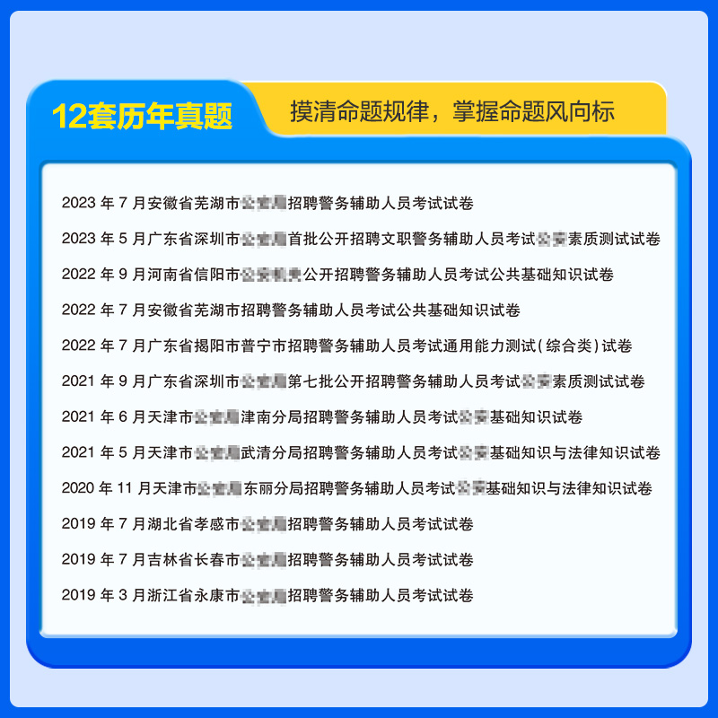 浙江适用中公2024版辅警招聘考试用书公共基础知识历年真题汇编试卷 浙江省公安专业知识公共公安局警务辅助人员辅警协警协管文职