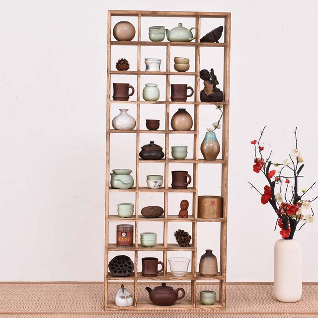 Cup Holder Cup Display Rack Living Room Desktop Duobao Storage Shelf  Lattice Rack