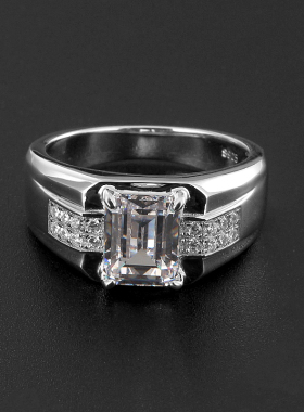 精工纯银镀金男戒指免费翻新