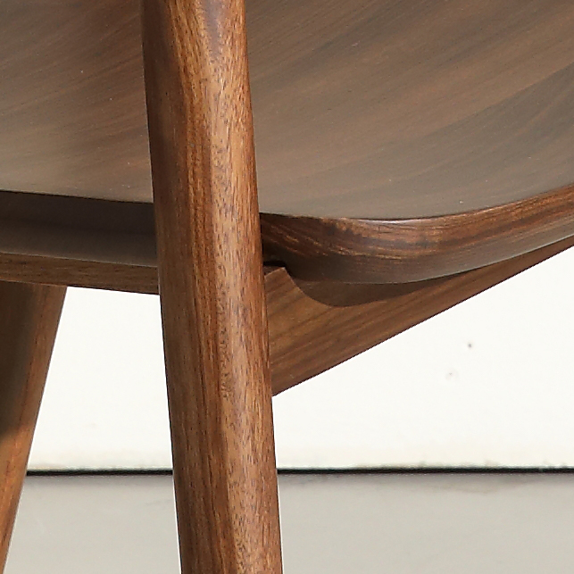 新中式实木椅子黑胡桃木茶椅书椅洽谈椅靠背椅乌金木家用餐桌餐椅 - 图1