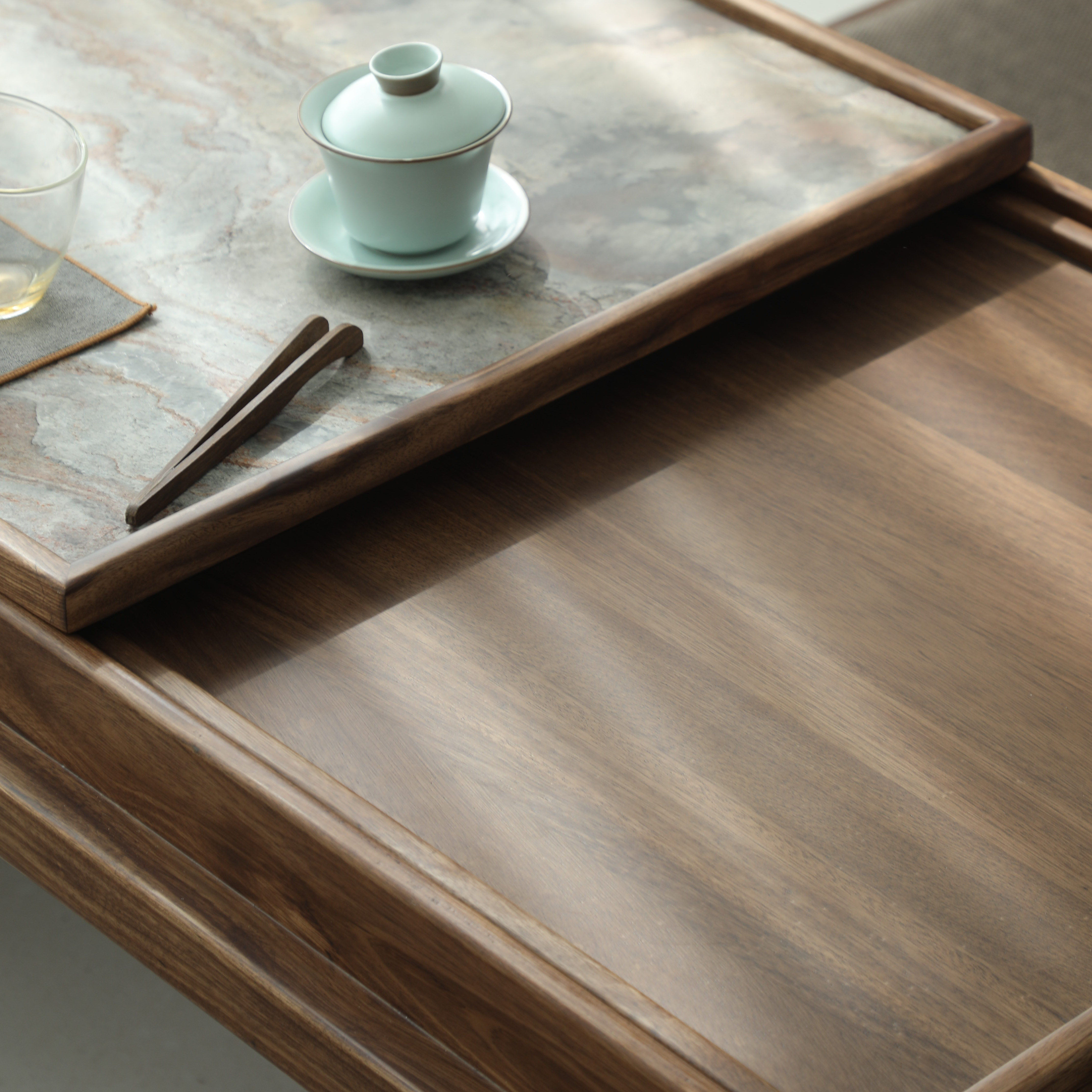 新中式乌金木榻榻米茶几阳台禅意茶台日式实木地台矮茶桌椅组合,淘宝优惠券,粉丝福利购,淘宝优惠卷