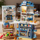 Children's play house kitchen toy set large tableware