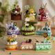 Assembling building block toys small particle cake model