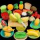 Simulated fruit and vegetable cutlery durian pizza toy