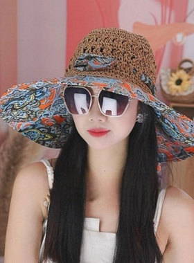 大檐渔夫帽女防晒防紫外线遮阳帽