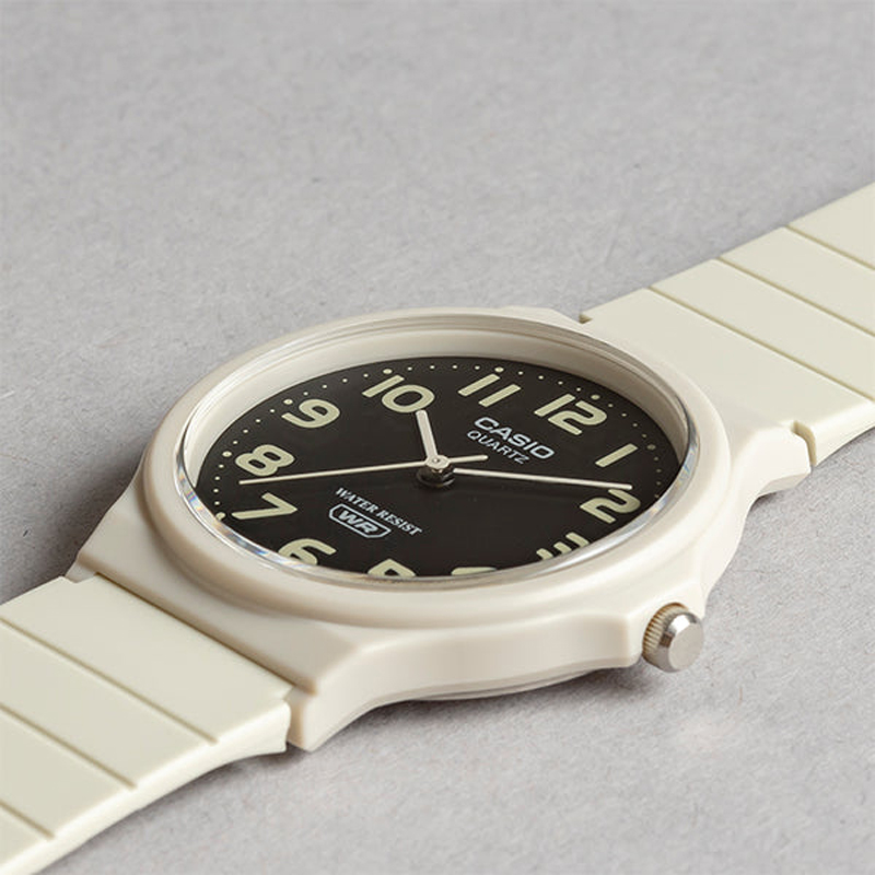 卡西欧CASIO MQ-24UC-8B新款白色学生考试防水静间小黑表儿童手表 - 图0