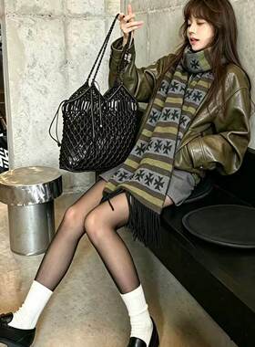 秋冬羊毛保暖围巾女礼盒装