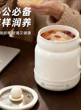 台湾110v伏电炖杯恒温保温陶瓷釉煮火锅电热水壶多功能便携电饭煲