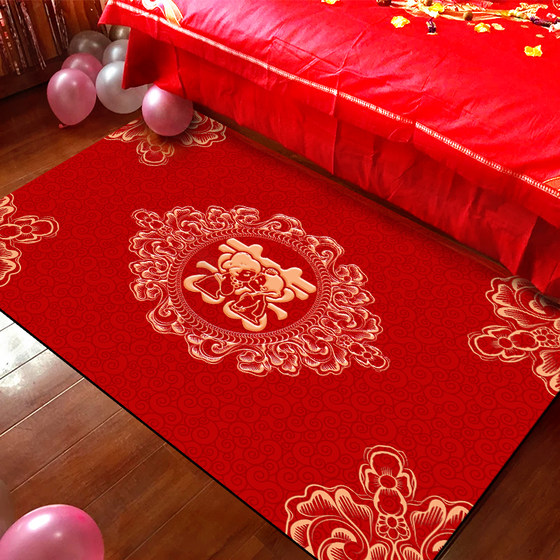 Carpet Red Festive Entrance Door Romantic Wedding Supplies