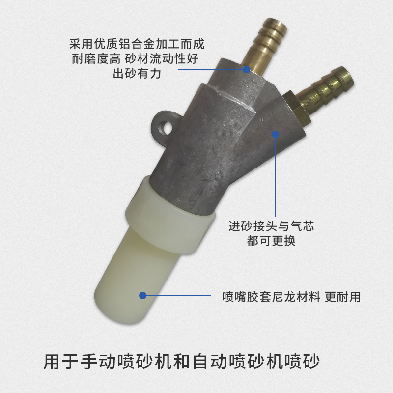 箱式吉川A1铜气芯喷砂枪高耐磨碳化硼喷嘴除锈打沙枪头喷砂机配件 - 图2