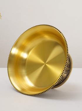 护法杯黄铜密宗藏传民族佛堂摆件