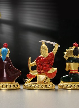 彩绘七政宝摆件合金打造