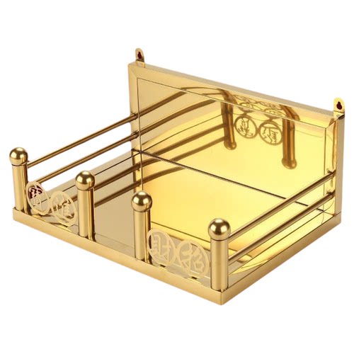 家用不锈钢佛龛香炉架挂壁式财神爷柜神台神龛挂墙神位牌店铺开业 - 图2