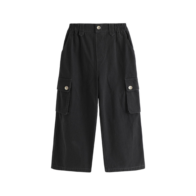 沫沫家定制童装男童裤子春秋季2026新款儿童洋气工装裤长裤阔腿裤,淘宝优惠券,粉丝福利购,淘宝优惠卷