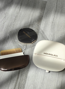 HOURGLASS便携粉底刷水滴粉扑化妆镜盒磁吸一字型粉底刷底妆套装