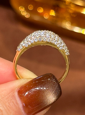 【已出欣赏】超级精美天然钻石戒指又白又闪百搭时尚钻石戒指