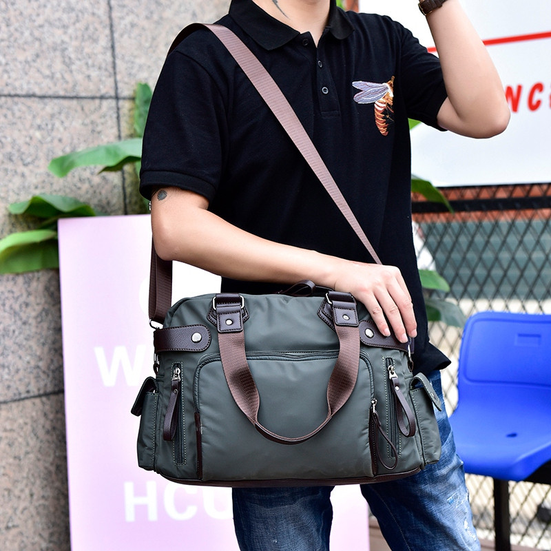 男士短途旅行包商务通勤防水单肩斜挎大包女士大容量托特包旅行袋,淘宝优惠券,粉丝福利购,淘宝优惠卷