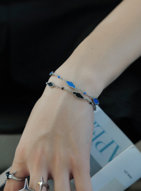 槟榔雅宝轻奢小众钛钢男女手链