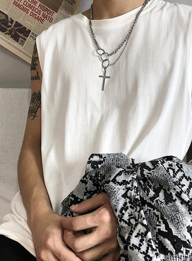 2024新款嘻哈港风圆环小众项链