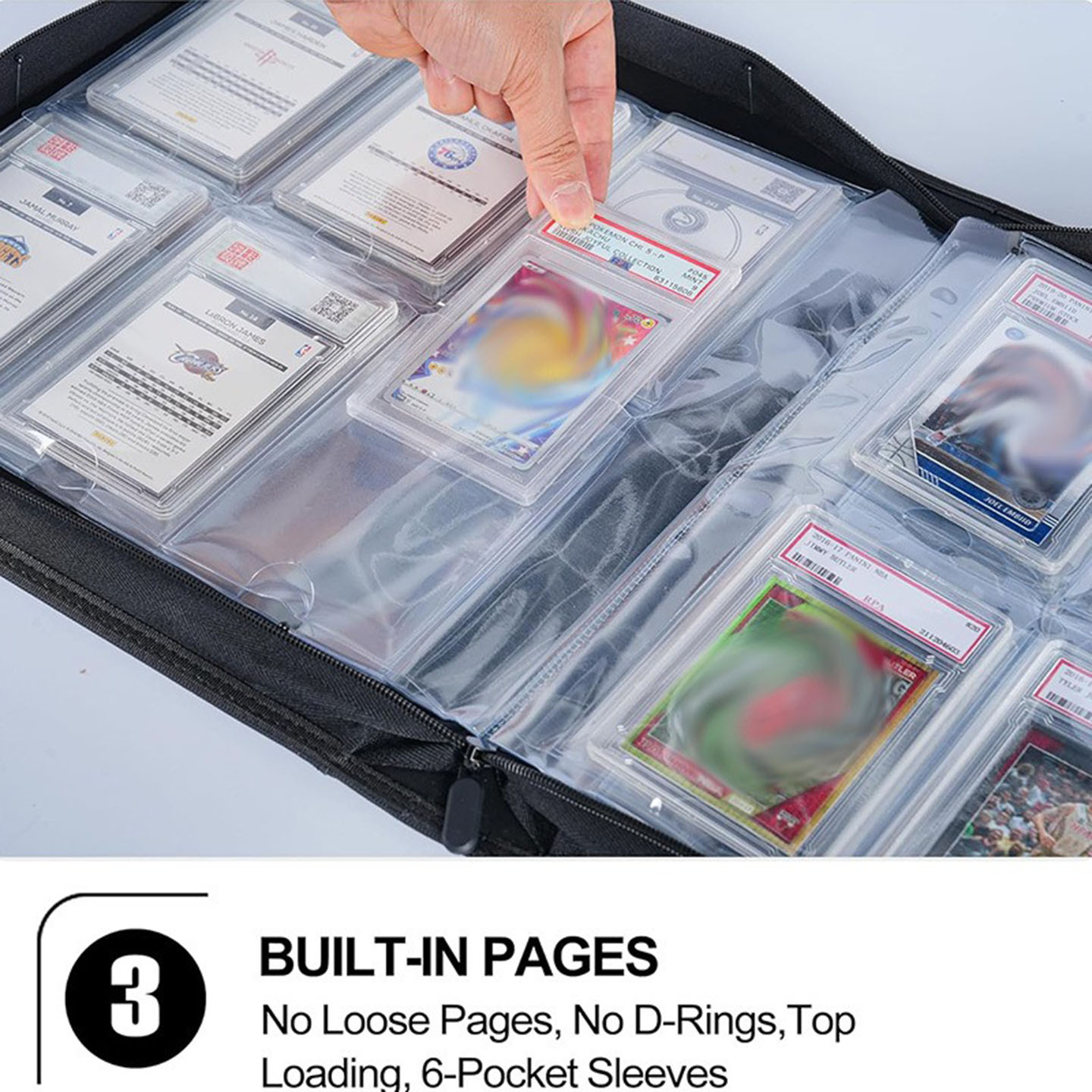 PU皮质评级卡砖收纳册PSA、BGS、CGC、CCG评分卡鉴定卡收藏册卡本 - 图2