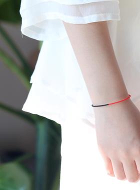 纯手工编织红绳手链本命年