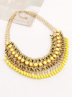 晨曦饰品欧美民族编织街拍夸张