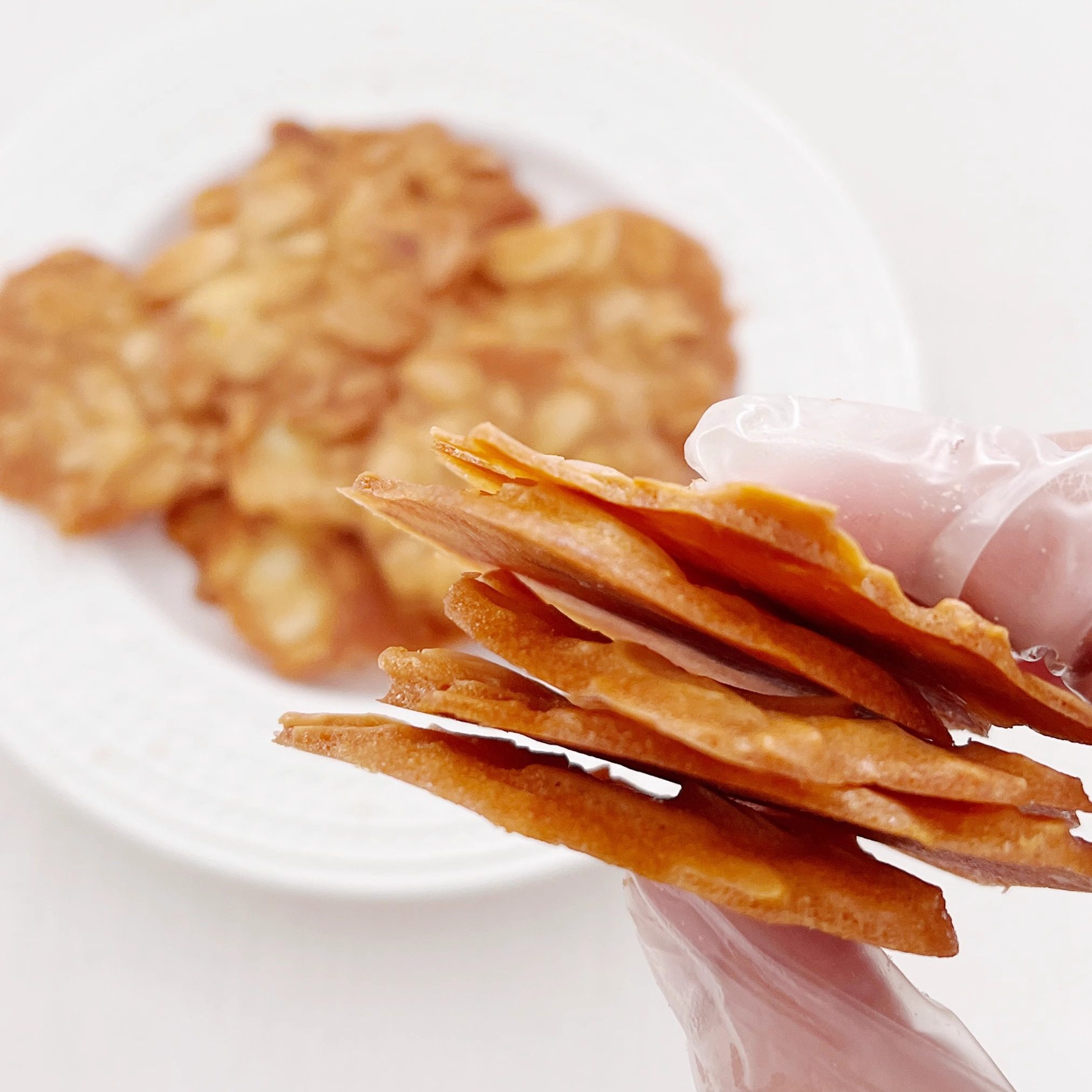 二分之一杏仁薄脆扁桃仁薄烧瓦片酥 手作坚果饼干零食糕点下午茶,淘宝优惠券,粉丝福利购,淘宝优惠卷