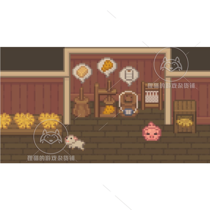 Itch.io 2D像素 Cozy Farm 2D类星露谷农场素材 16x16-图2