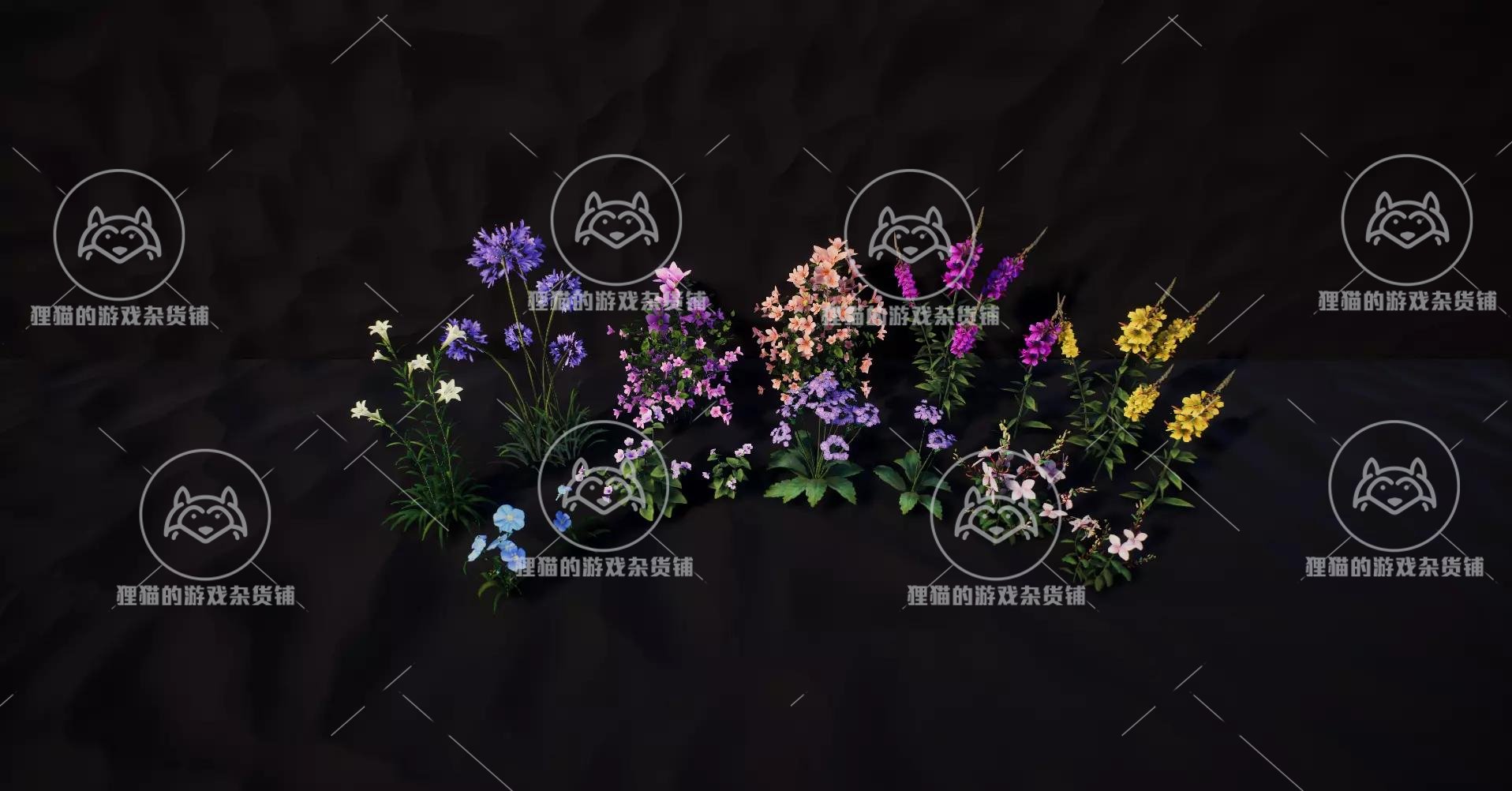 Unity PBR Flower 1.1.0包更新高质量花丛花朵鲜花模型-图2