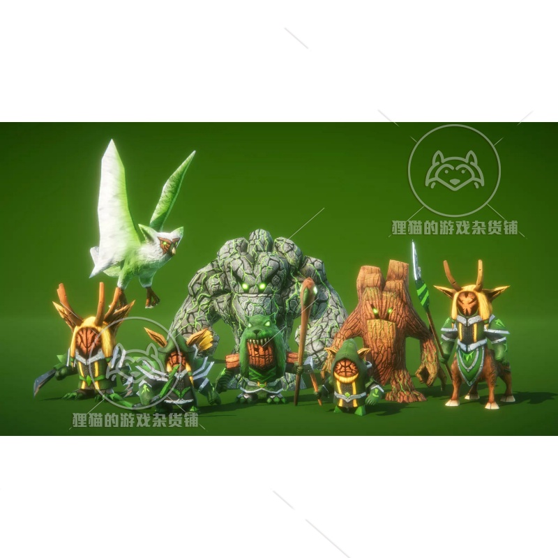 Unity RTS Mini Legions Fantasy PBR 带动画即时战略战士怪物1.0 - 图1