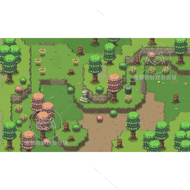 Unity 2D Magic Lands SET2 top-down magic land scene 1.0