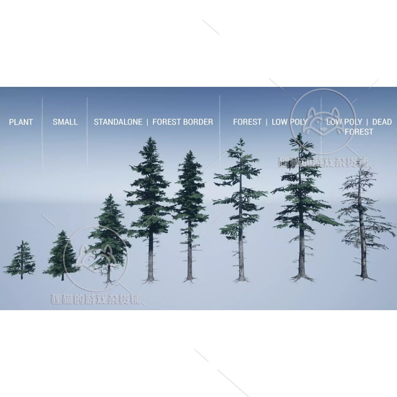 Unity Mountain Trees Dynamic Nature 2.8.5 包更 动态树木场景 - 图0