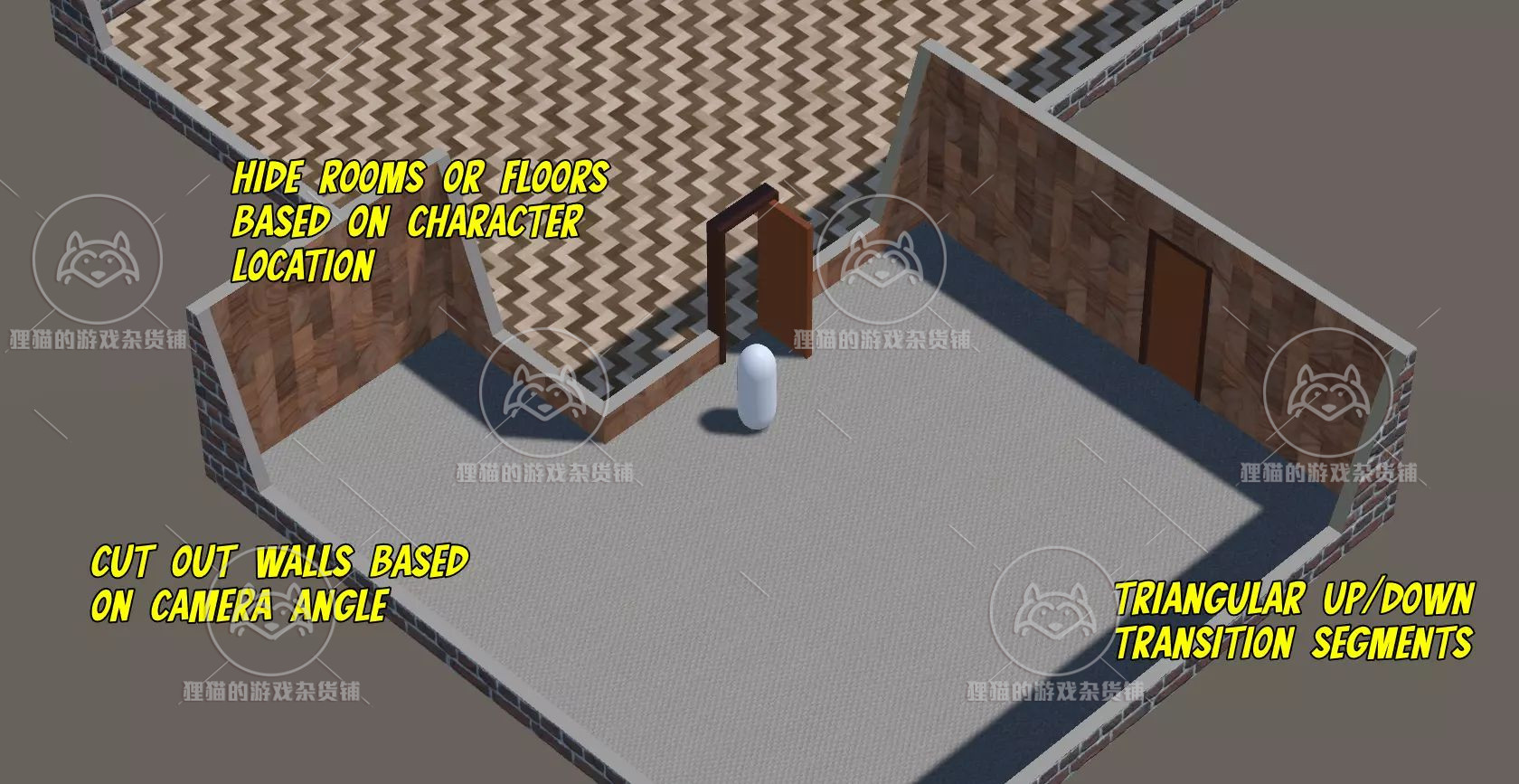 Unity Burning Building 1.2.0 包更新 房间室内建造插件