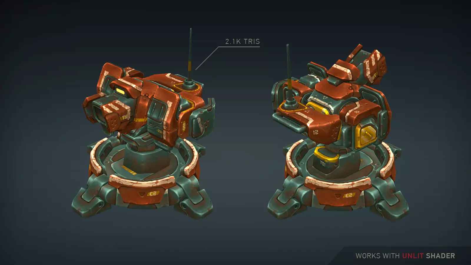 Unity Sci-Fi Turret Constructor 2.1包更新科幻炮台炮塔模型-图2